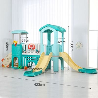 MYTS Indoor and outdoor Multiplay Airplane Activity Tower with 2 slides for kids 